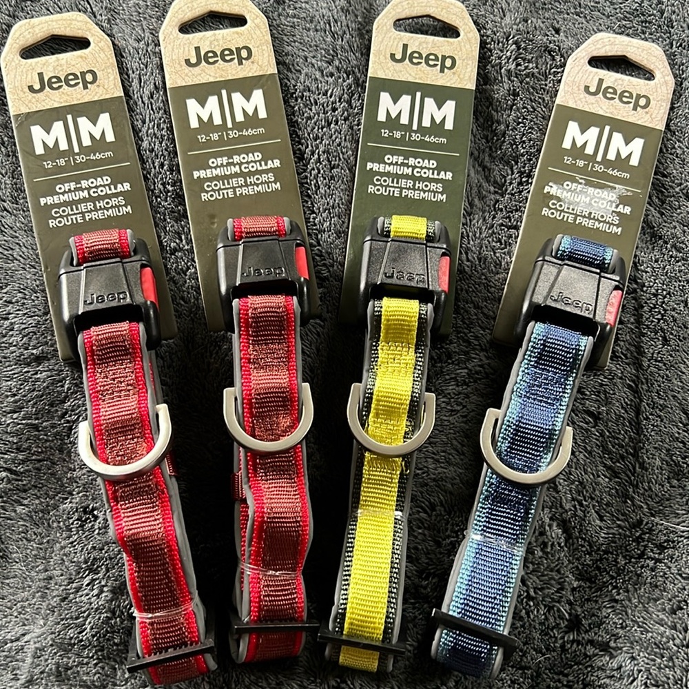 NWT Jeep Brand Dog Collar - Size Medium (12”-18”)